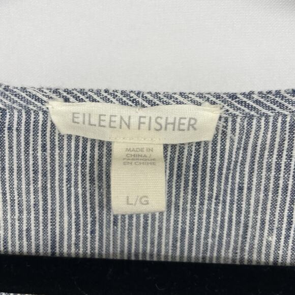 Eileen Fisher Sze Large Shift Dress Hemp Organic Cotton Sustainable Minimalist - Picture 5 of 6